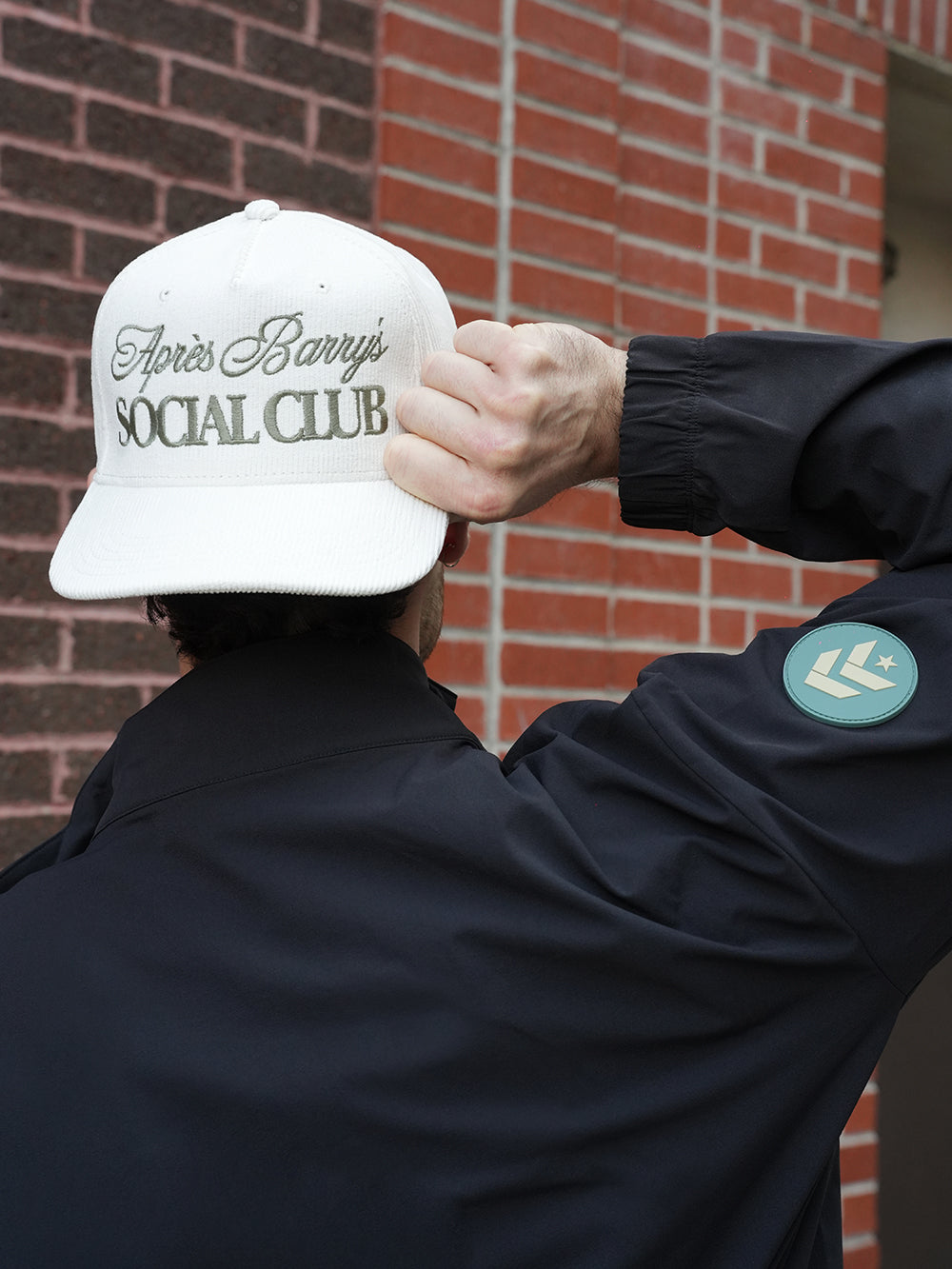 BARRY'S IVORY CORDUROY TRUCKER HAT