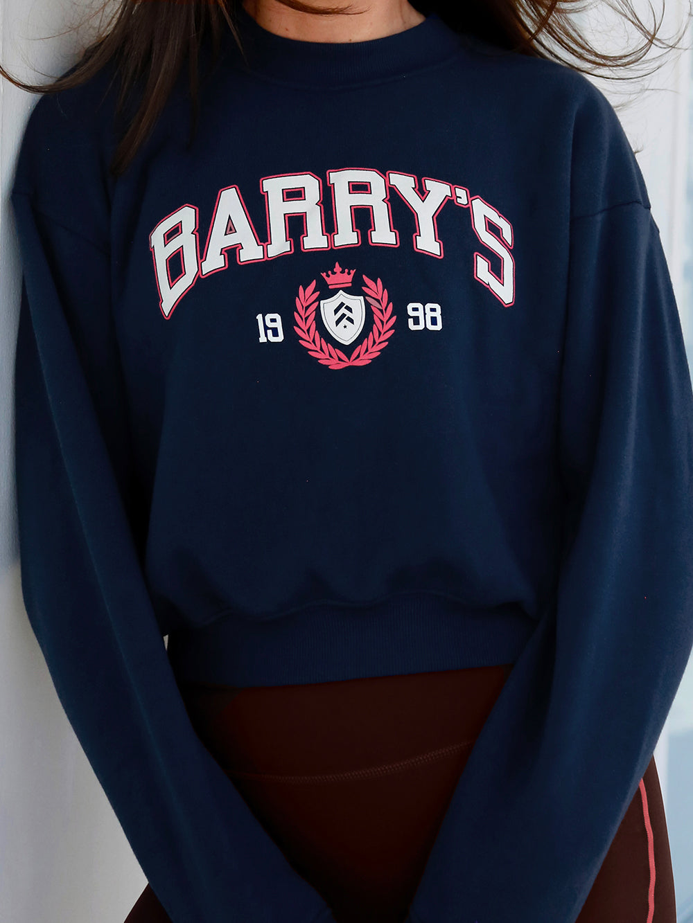 BARRY'S NAVY CROPPED CREW