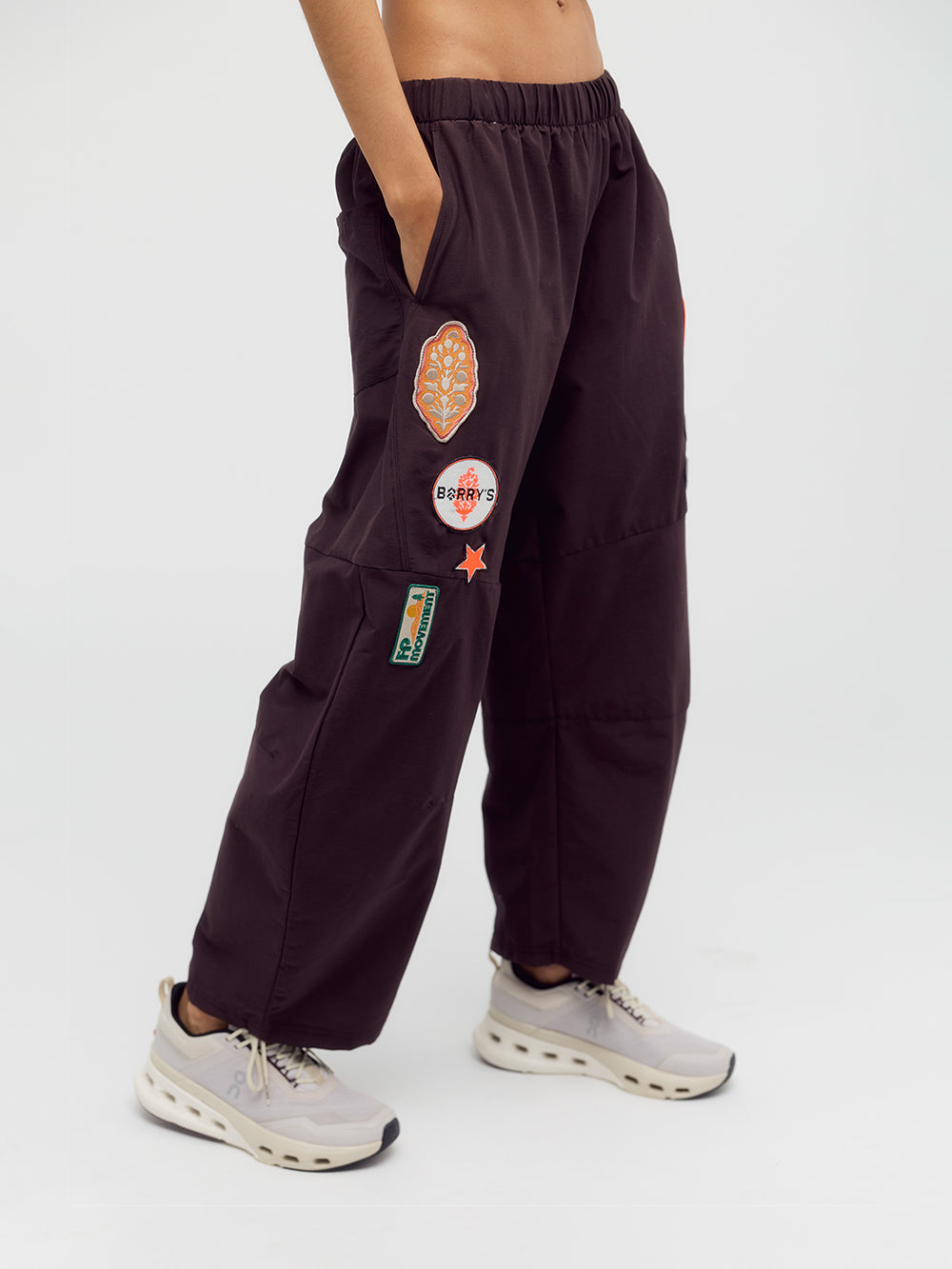 FP MOVEMENT X BARRYS CHOCOLATE PATCHED GAME DAY PANT