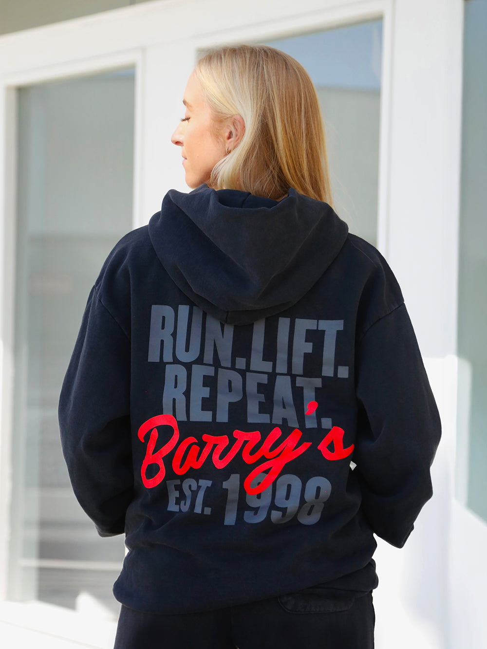 BARRY'S VINTAGE BLACK UNISEX HOODIE