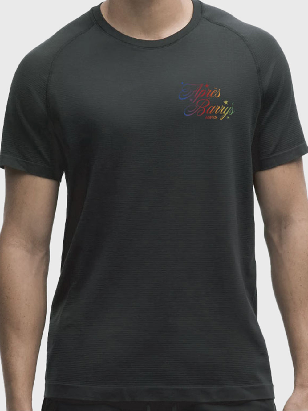 BARRY'S X LULULEMON BLACK APRES METAL VENT TECH SHORT SLEEVE