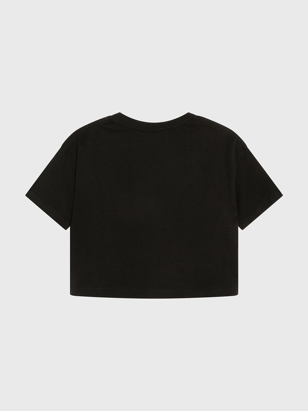 BARRY'S BLACK COTTON CROP TEE