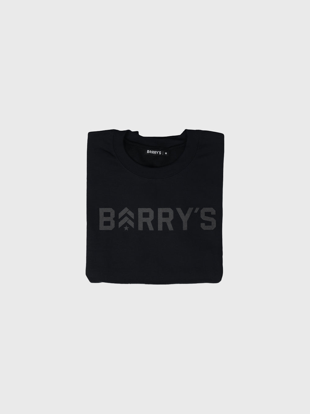 BARRY'S BLACK SLEEVELESS CREWNECK