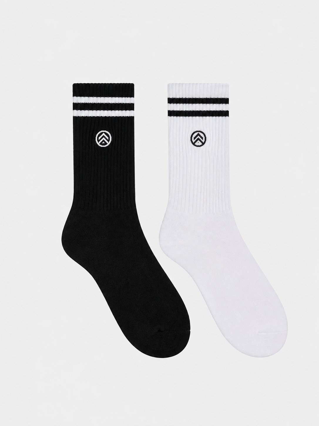 BARRY'S BLACK/WHITE CHEVRON SOCK 2 PACK