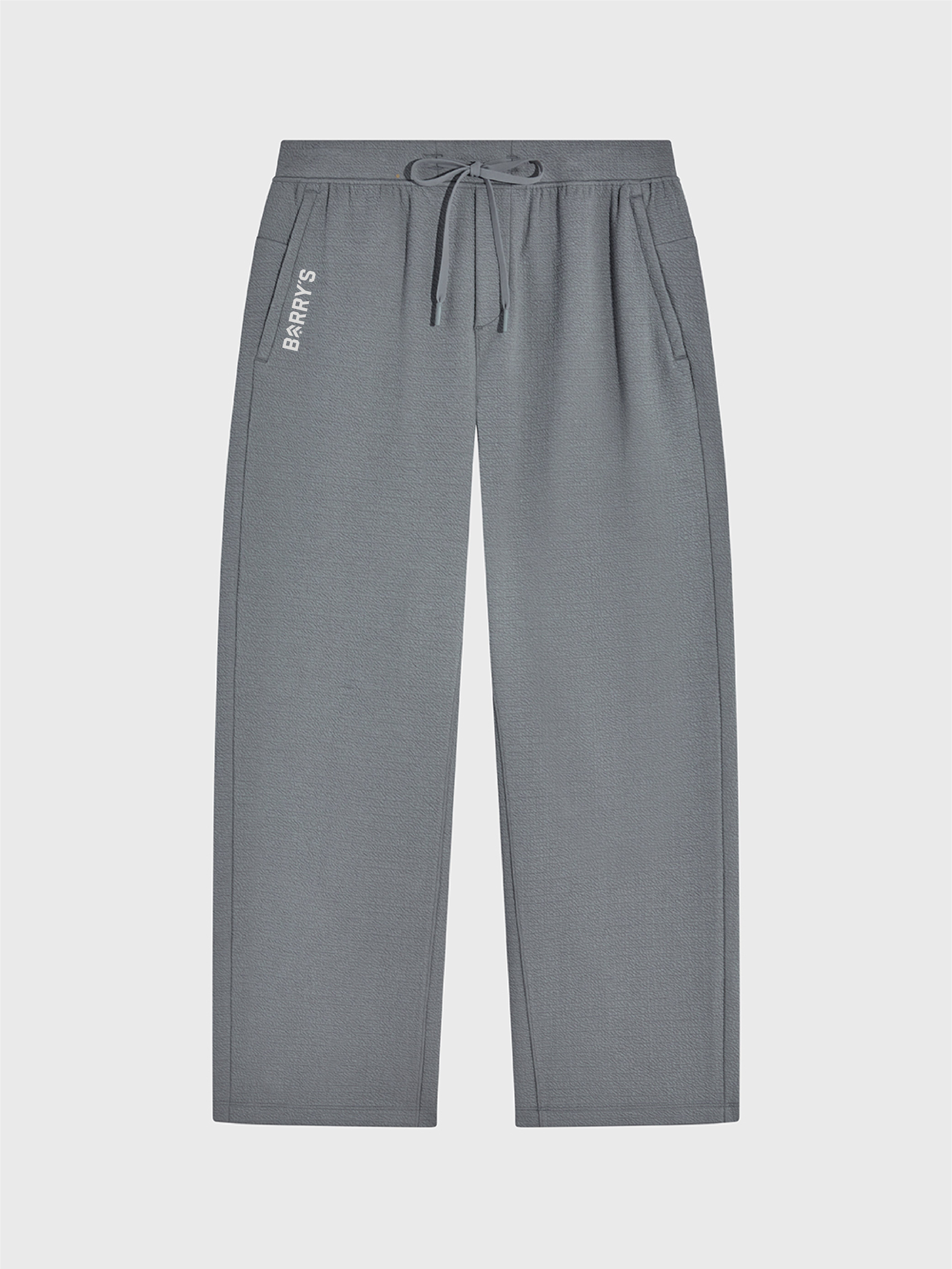 LULULEMON GREY TEXTURED SPACER RELAXED STRAIGHT PANT