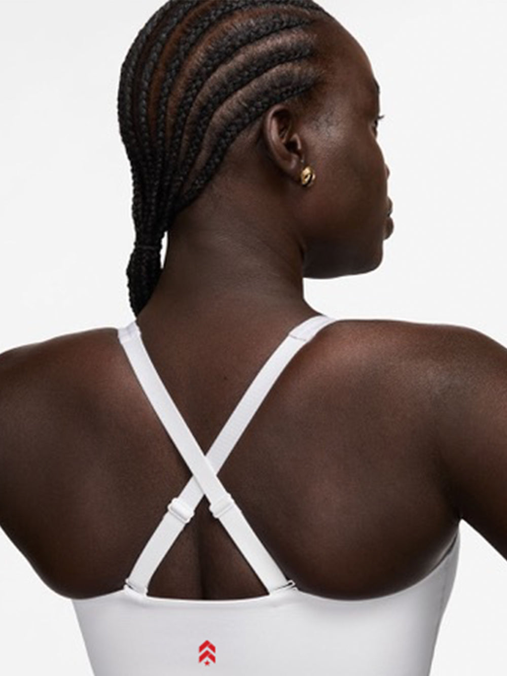 NIKE ALATE LONGLINE MEDIUM SUPPORT BRA WHITE