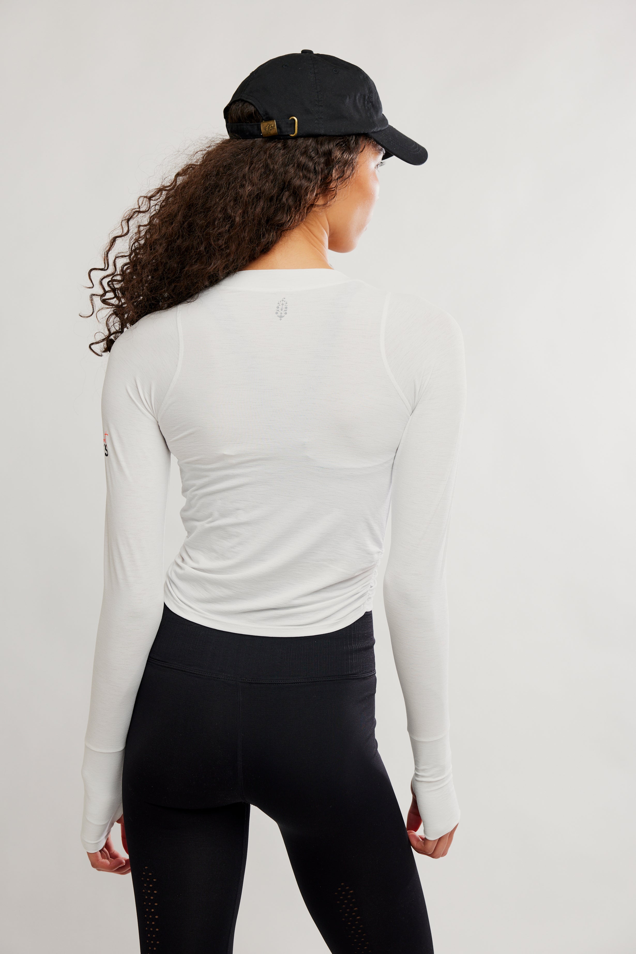 FP MOVEMENT WHITE TEMPO RUCHED LS