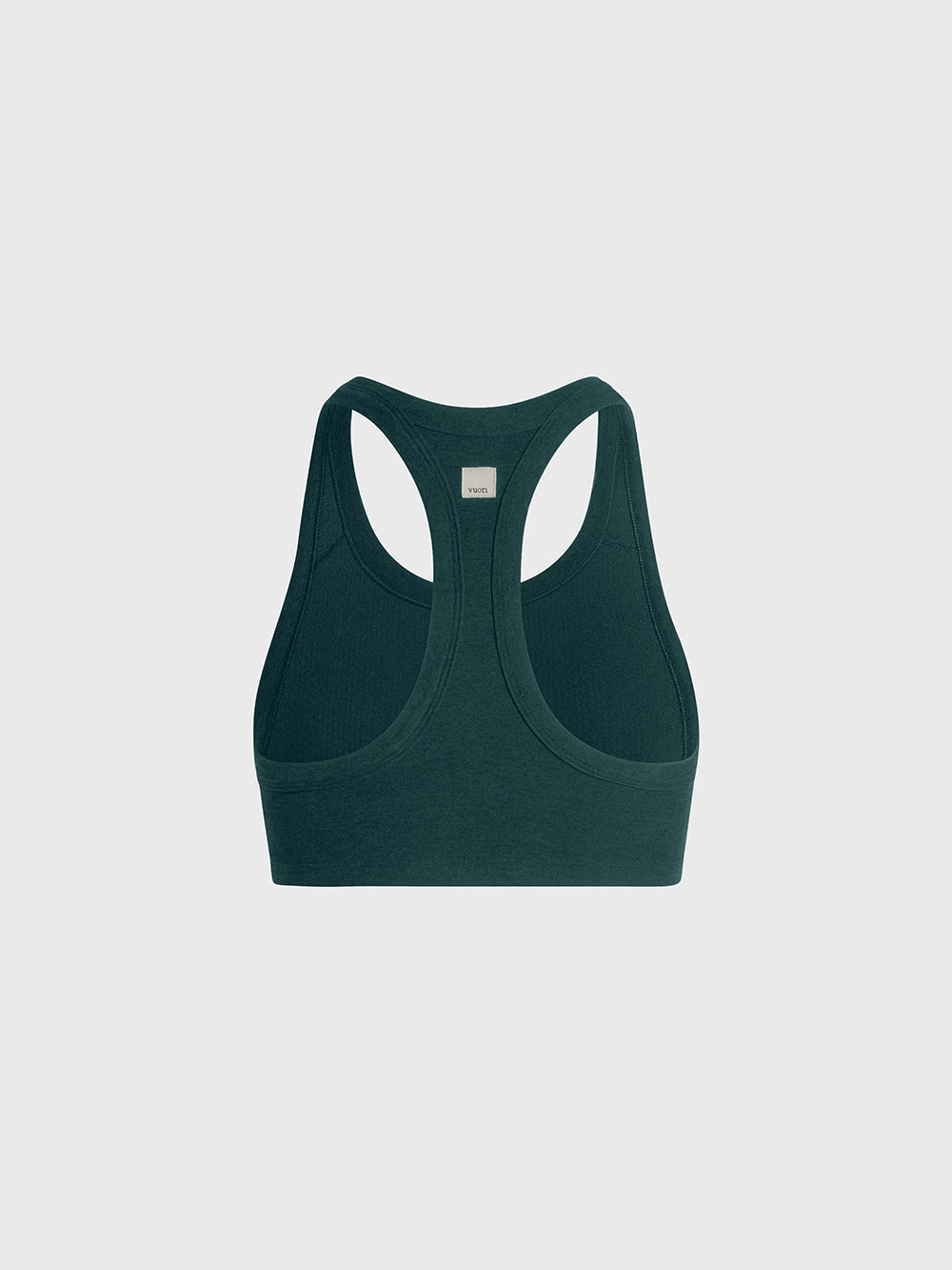 VUORI MOSS HEATHER ELEVATION RACER BRA
