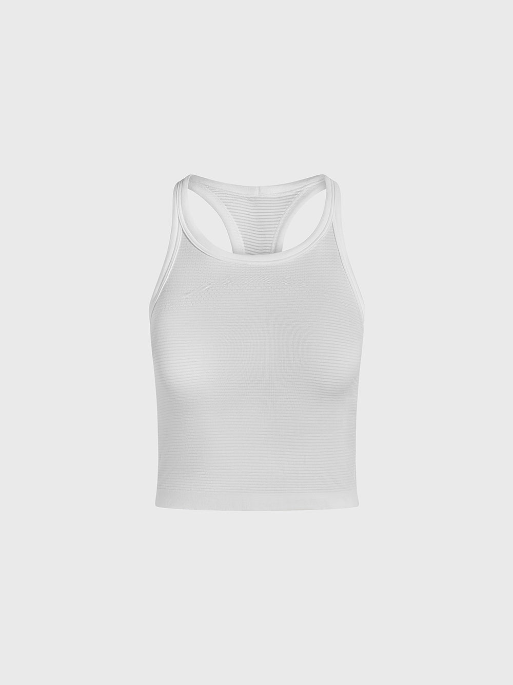 LULULEMON WHITE SWIFTLY TECH CROPPED RACERBACK TANK 2.0