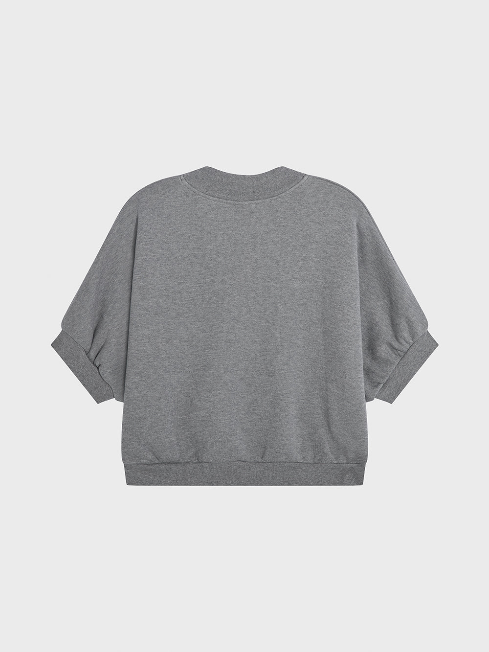 NIKE FLEECE CREW-NECK SHORT SLEEVE CARBON HEATHER
