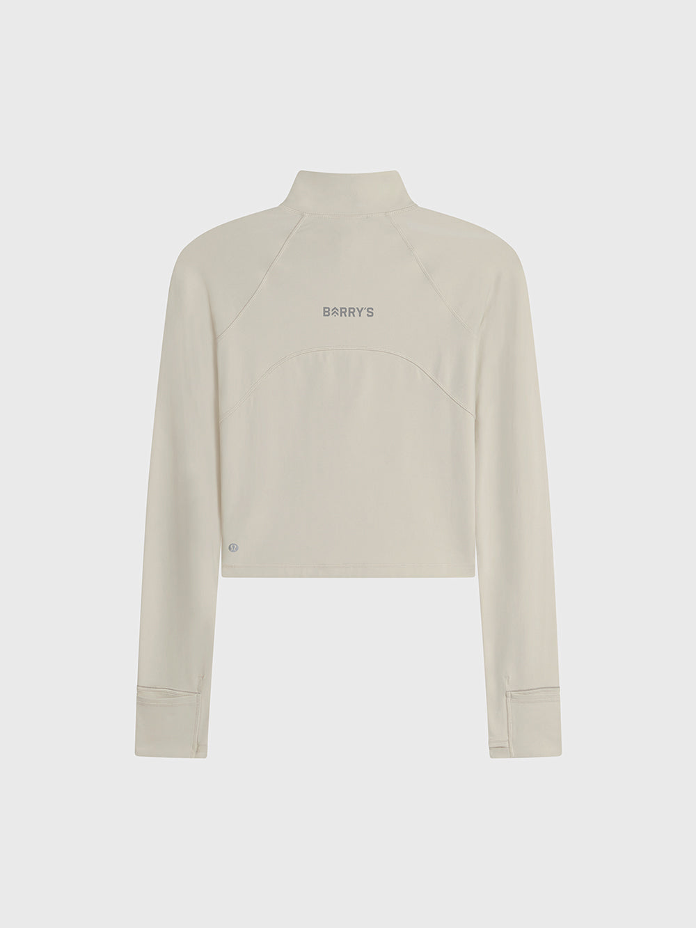 LULULEMON BONE RULU RUN CROPPED 1/2 ZIP