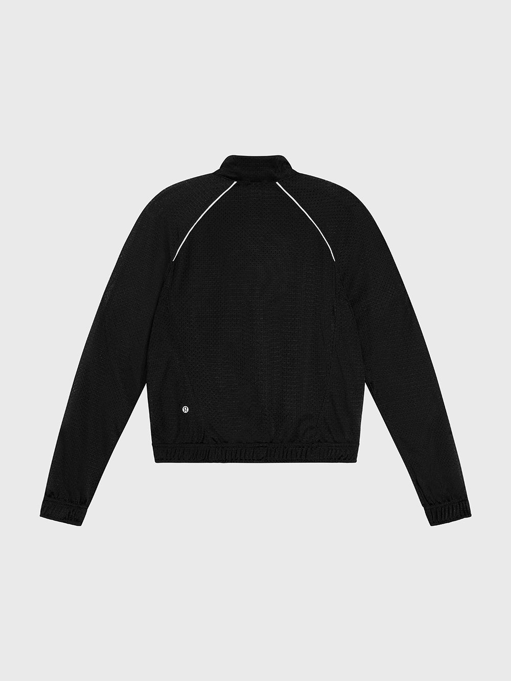 LULULEMON BLACK/WHITE MESH FULL-ZIP TRAIN JACKET