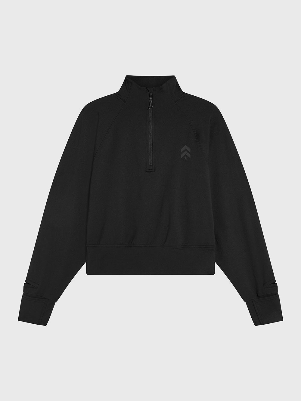 LULULEMON BLACK RULU FLEECE HALF ZIP
