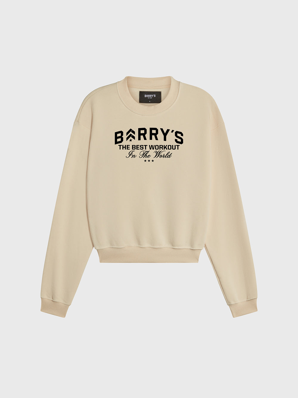 BARRY'S IVORY CROPPED CREW