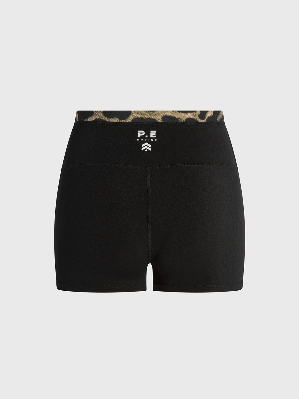 PE NATION BLACK LEOPARD SHORT