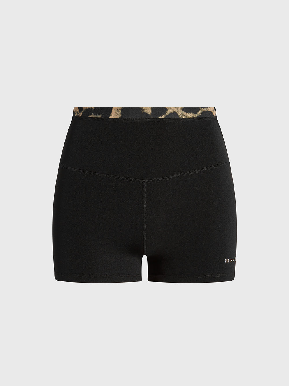 PE NATION BLACK LEOPARD SHORT