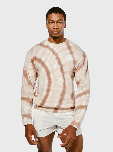 BARRY S SWIRL TIE DYE 98 CREW SWEATSHIRT Barry s Shop