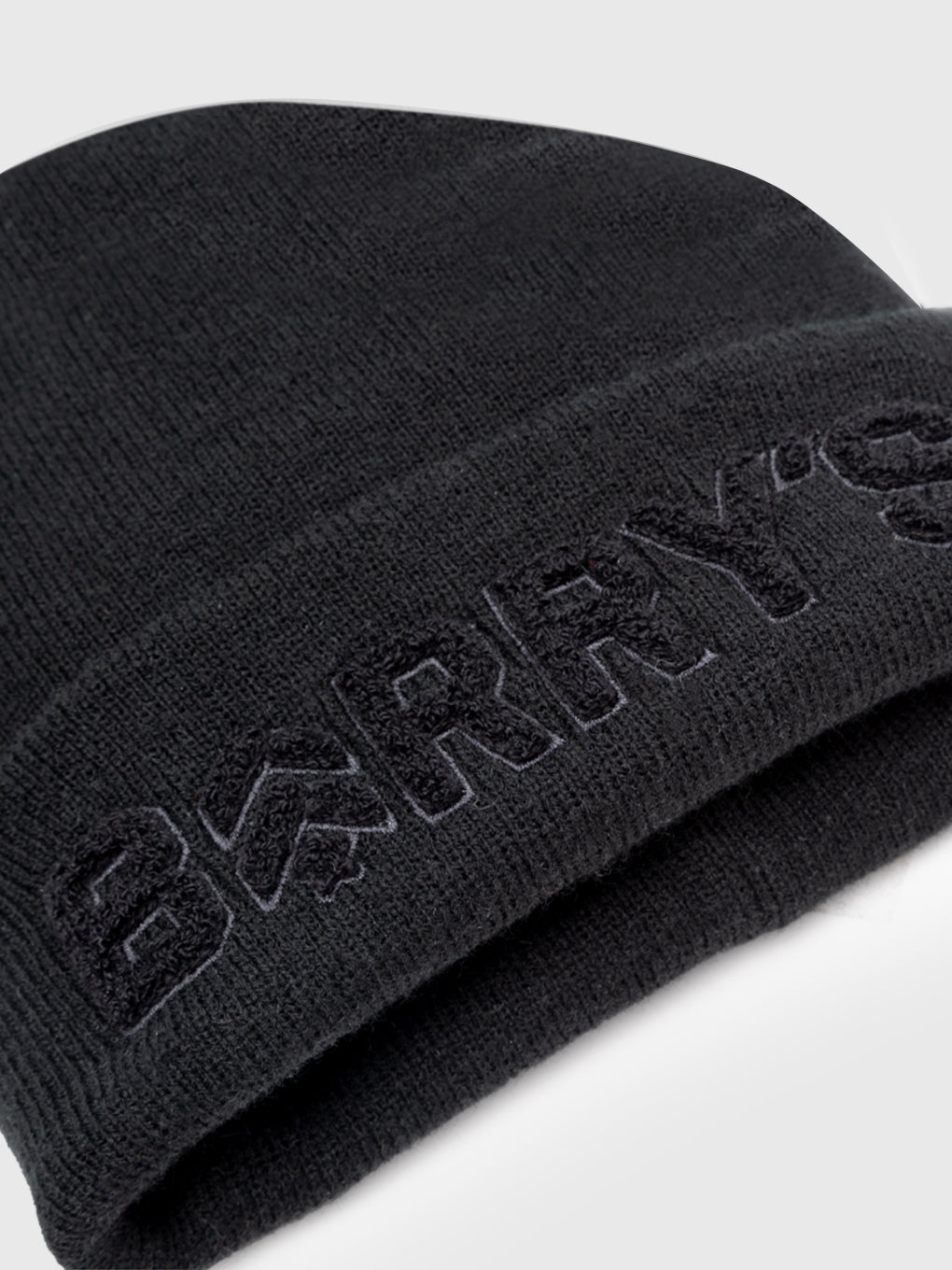 BARRY'S BLACK CHENILLE BEANIE