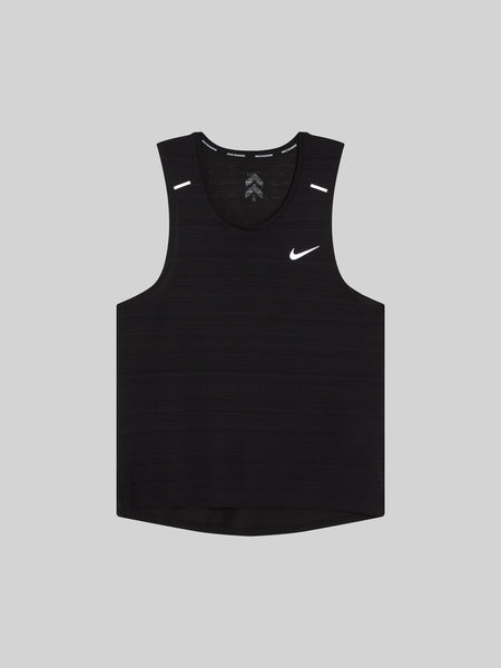  Nike Men's Dri Fit Miler Running Tank Black/Reflective