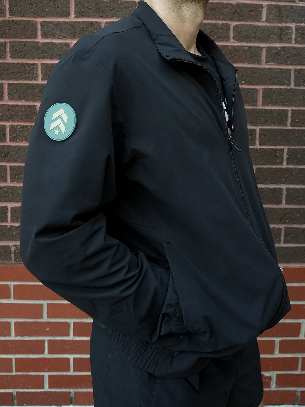 LULULEMON BLACK ZEROED IN TRACK JACKET