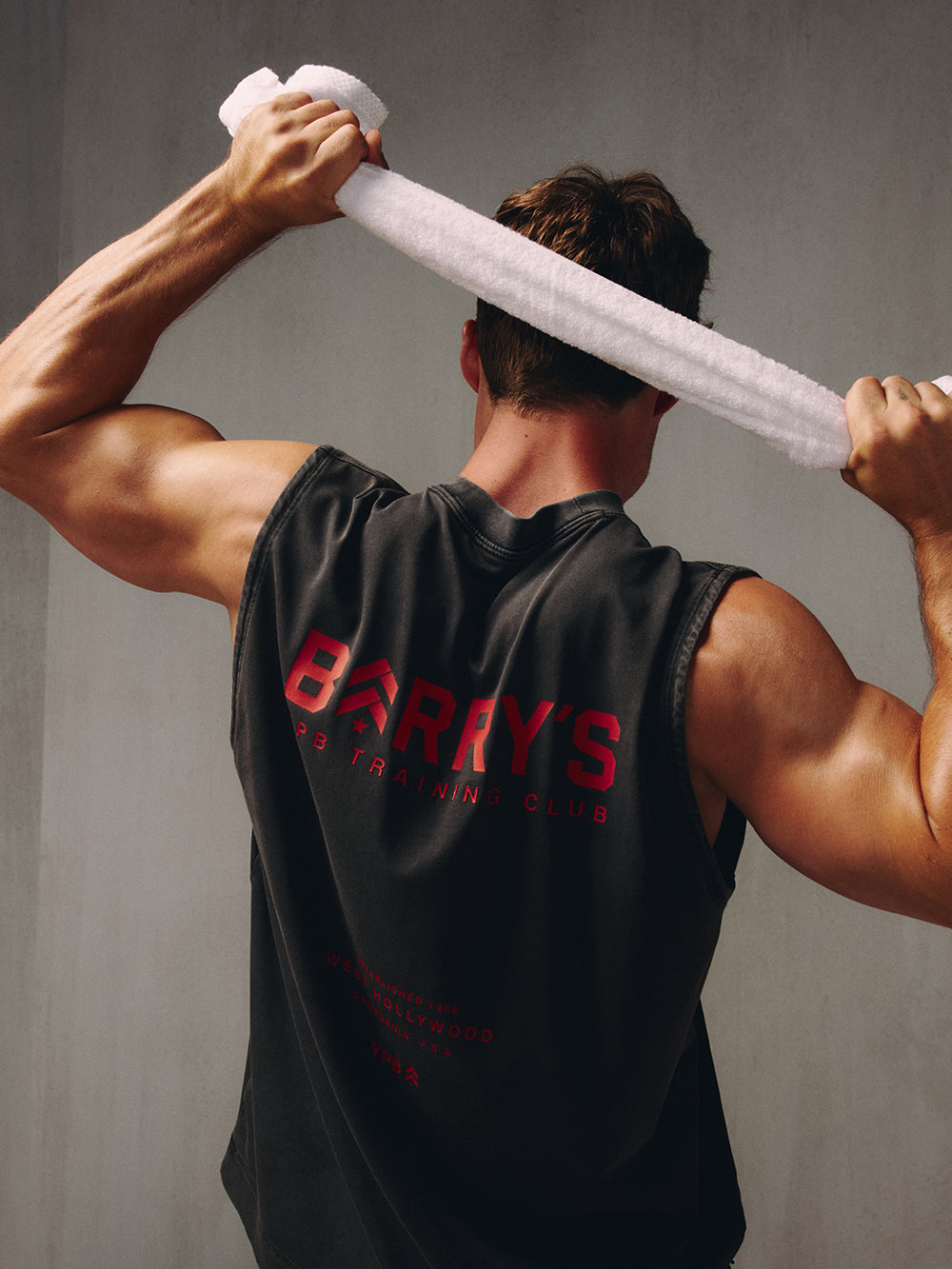 BARRY'S X YPB BLACK PERFORMANCE MUSCLE TANK