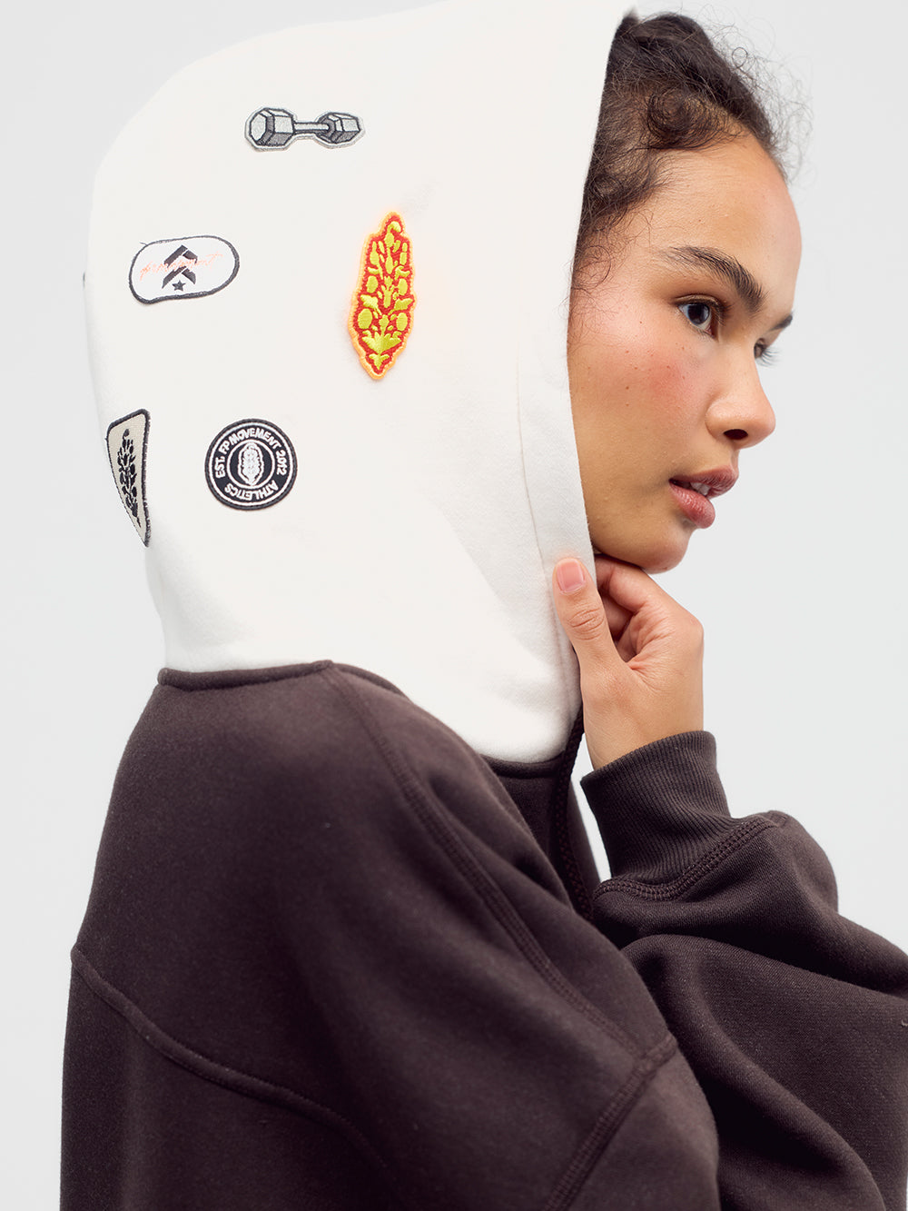 FP MOVEMENT X BARRYS CHOCOLATE FINAL CALL PATCH HOODIE