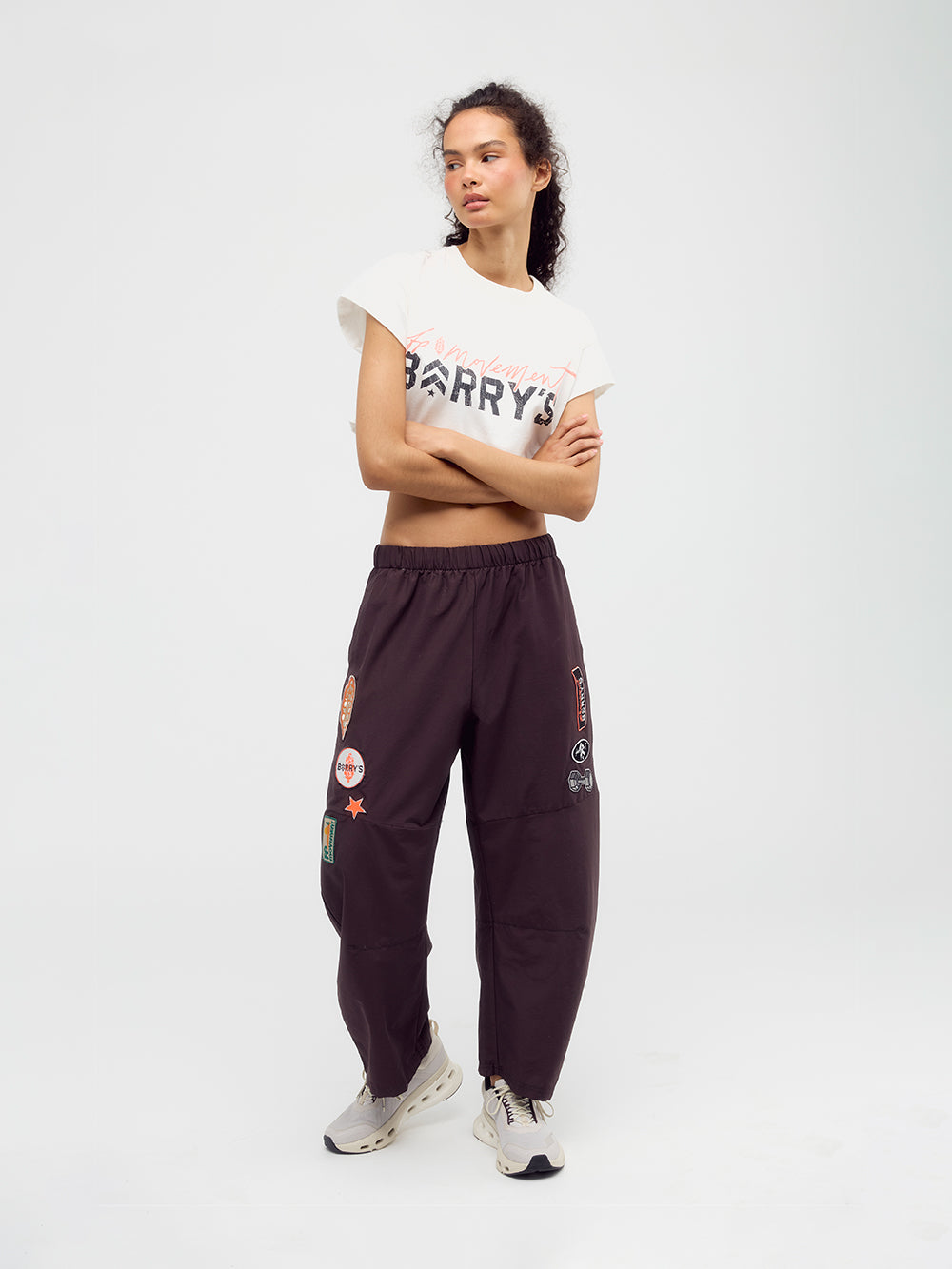 FP MOVEMENT X BARRYS CHOCOLATE PATCHED GAME DAY PANT