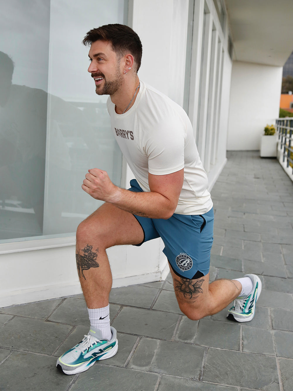 BARRY'S COASTAL TEAL LINED TRAIN SHORT