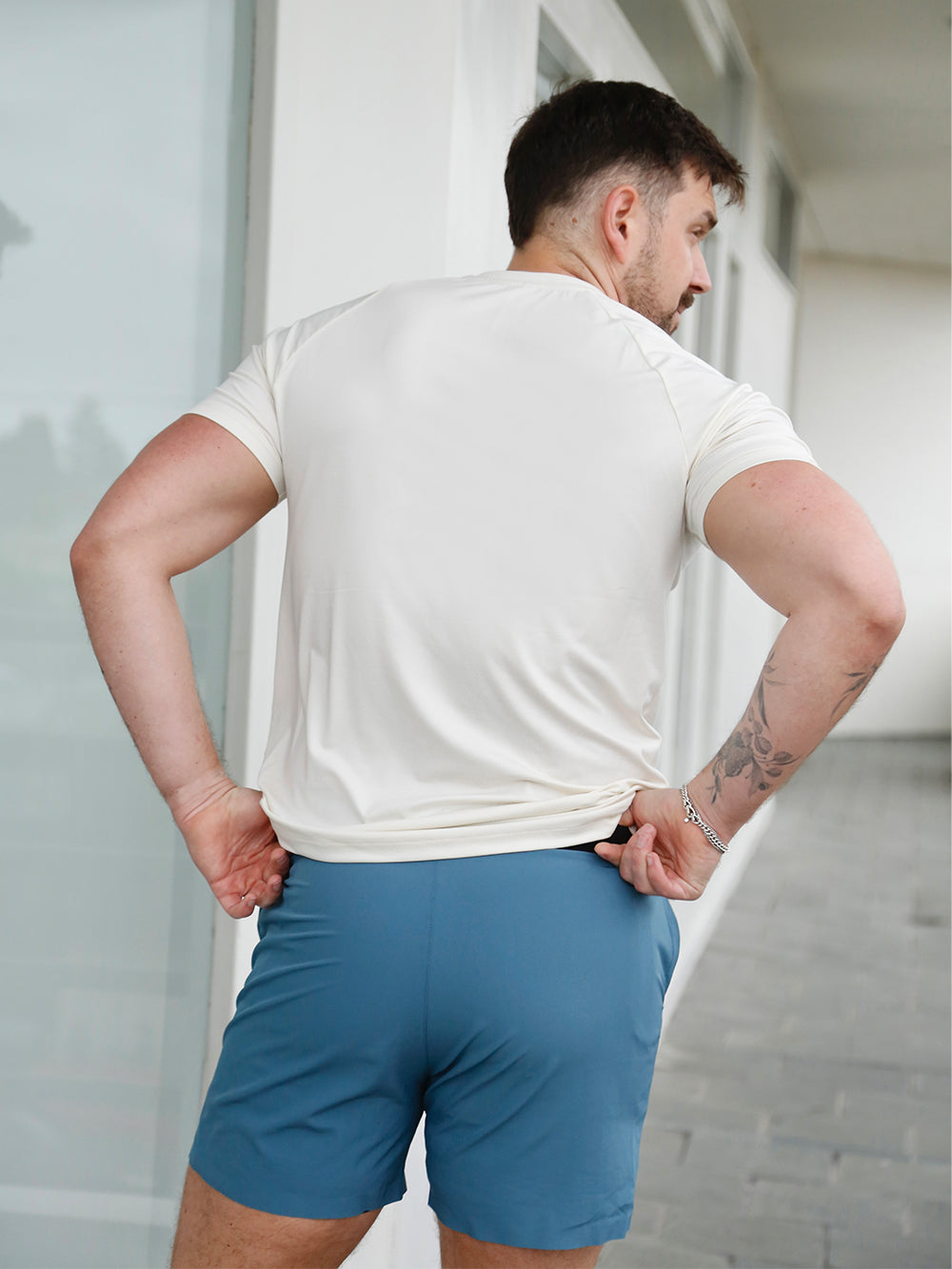 BARRY'S COASTAL TEAL LINED TRAIN SHORT