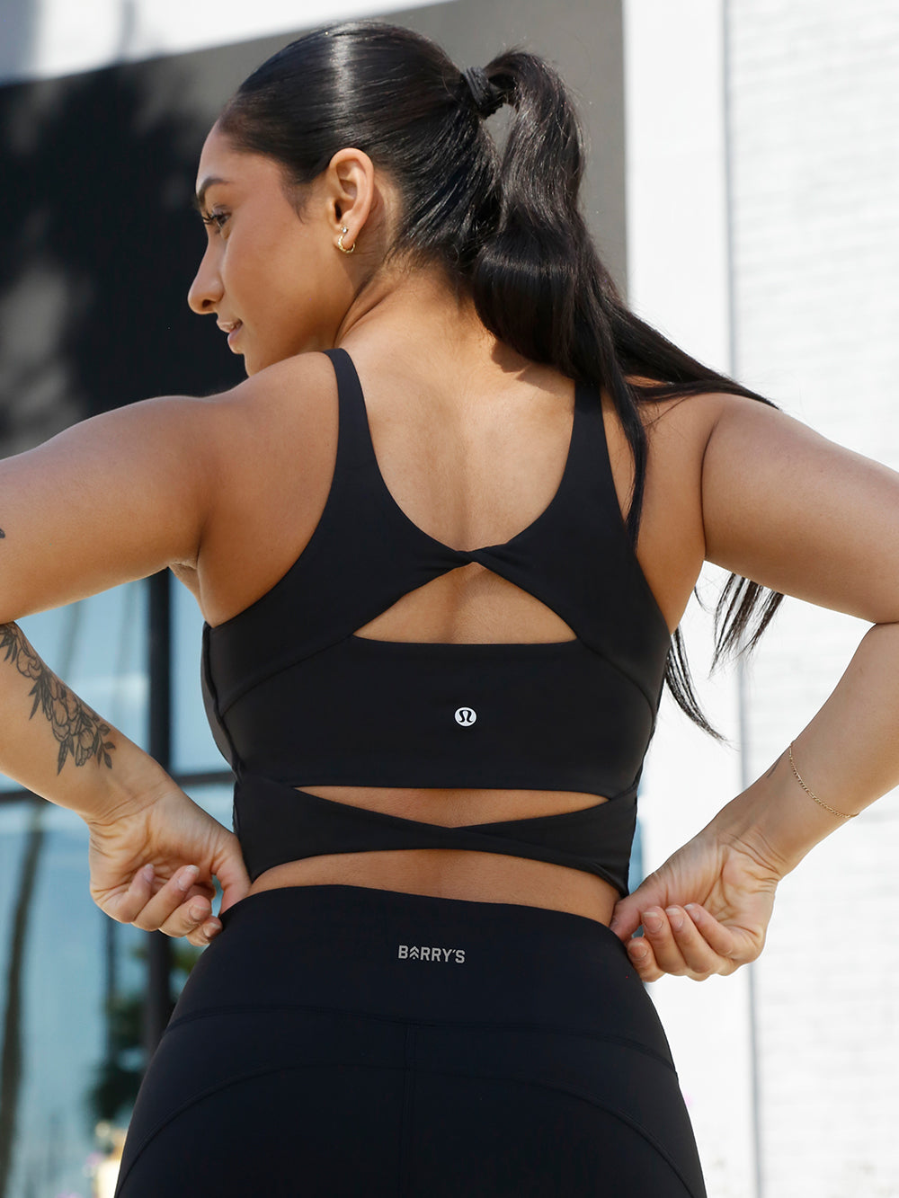 LULULEMON BLACK ALIGN TWIST-BACK TANK C/D