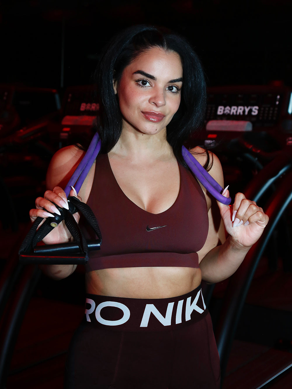 NIKE UNIVERSA MEDIUM SUPPORT PADDED MAUVE BRA