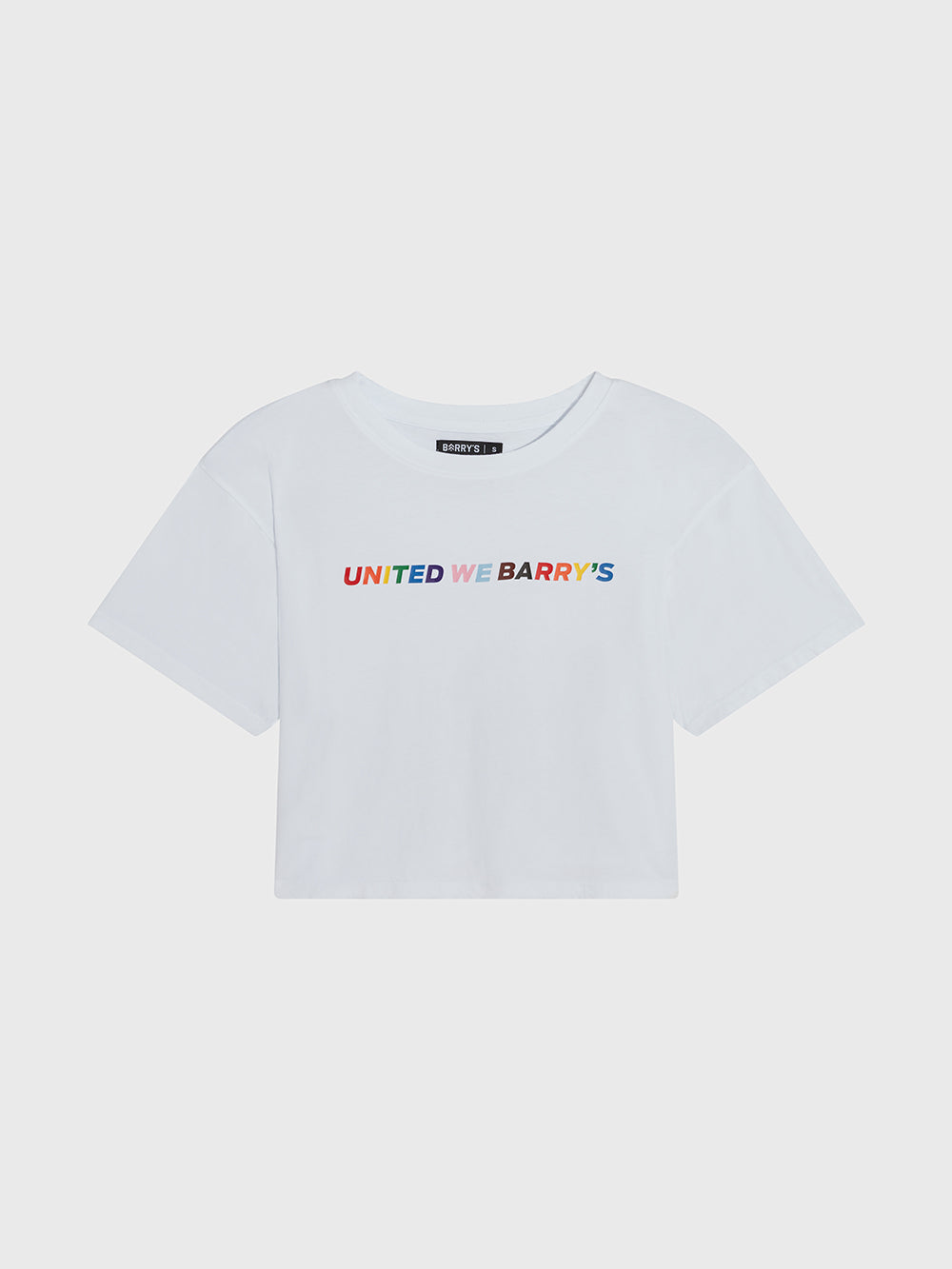BARRY'S PRIDE CROP WHITE TEE