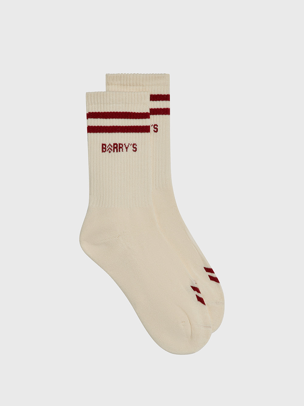 BARRY'S BONE/CRANBERRY STRIPE SOCK