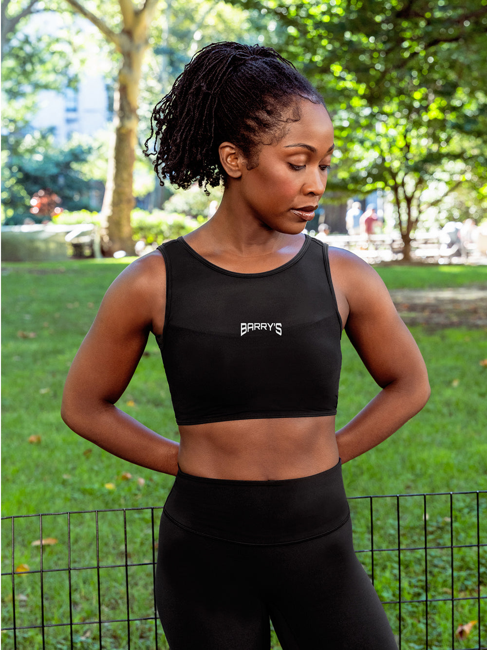 LULULEMON BLACK BEND THIS MESH BANDEAU AND V-NECK BRA