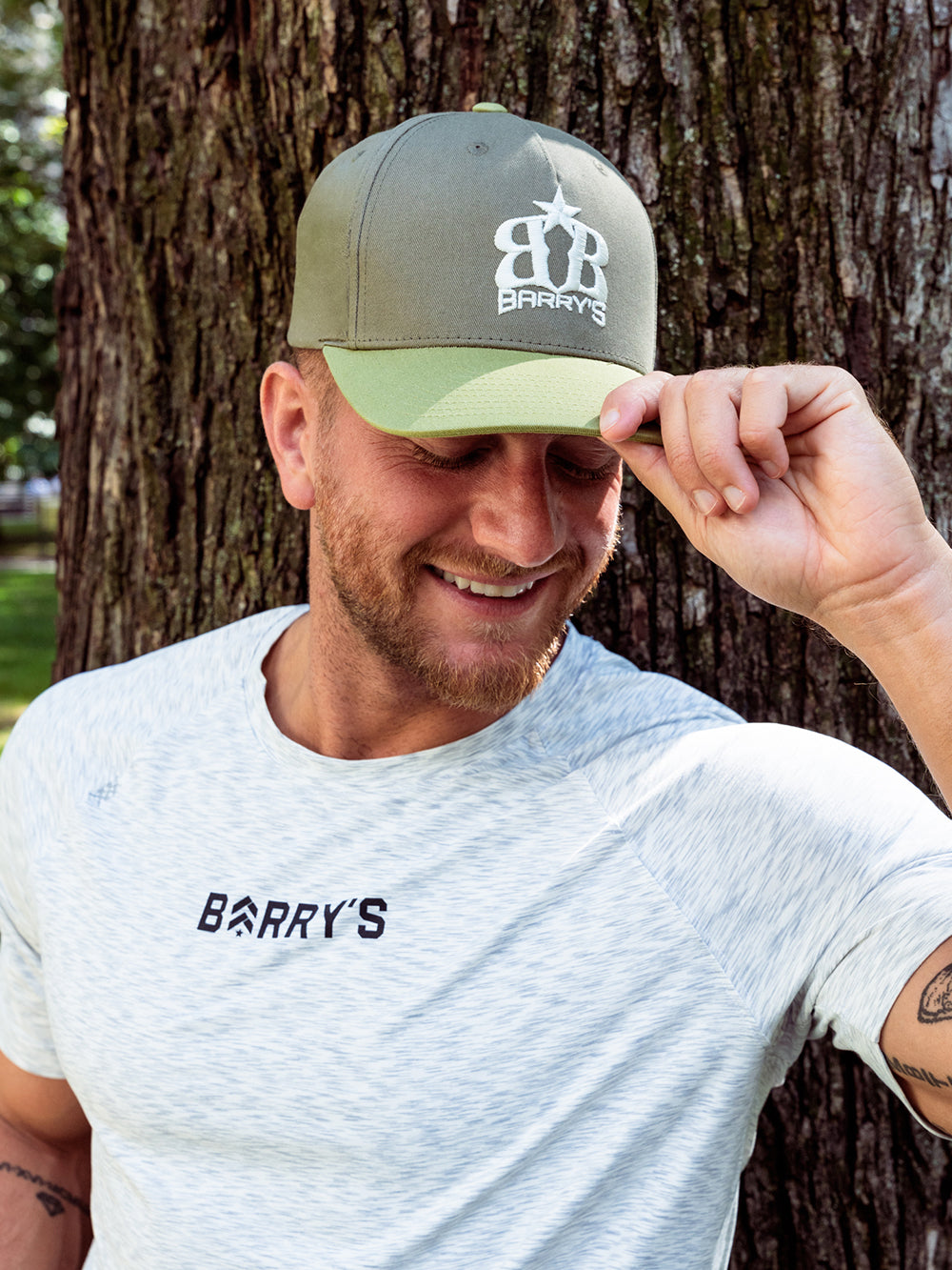 BARRY'S ARMY GREEN/PISTACHIO TRUCKER HAT