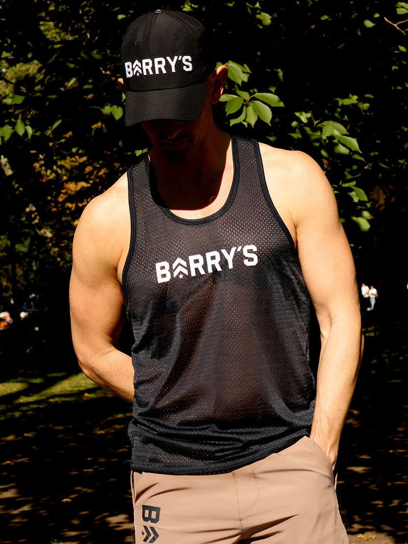 BARRY'S BLACK RELAY MESH CORE TANK