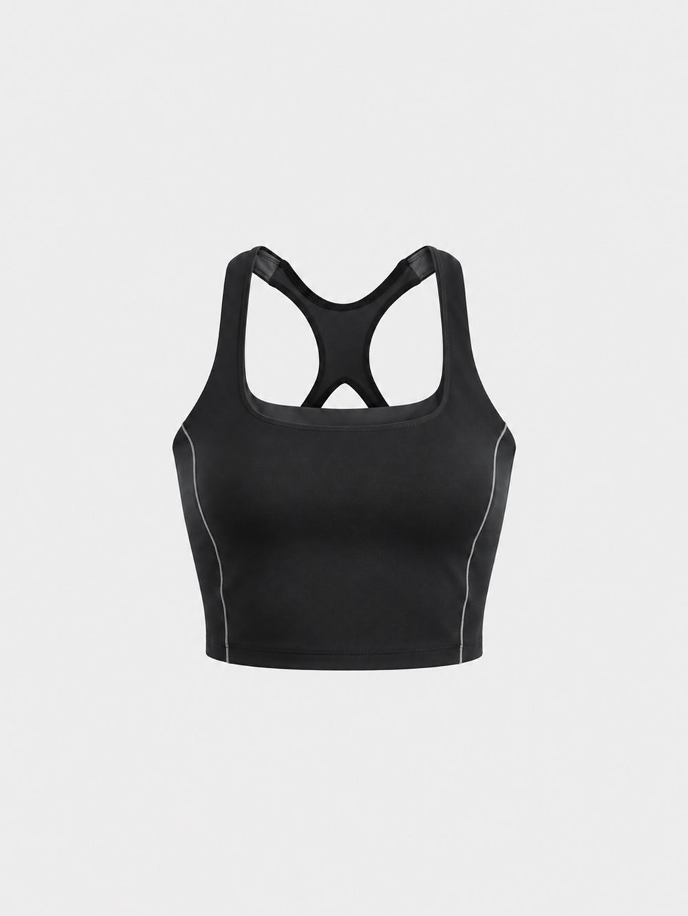 BARRY'S X YPB BLACK SCULPTLUX MESH CROSSBACK TANK
