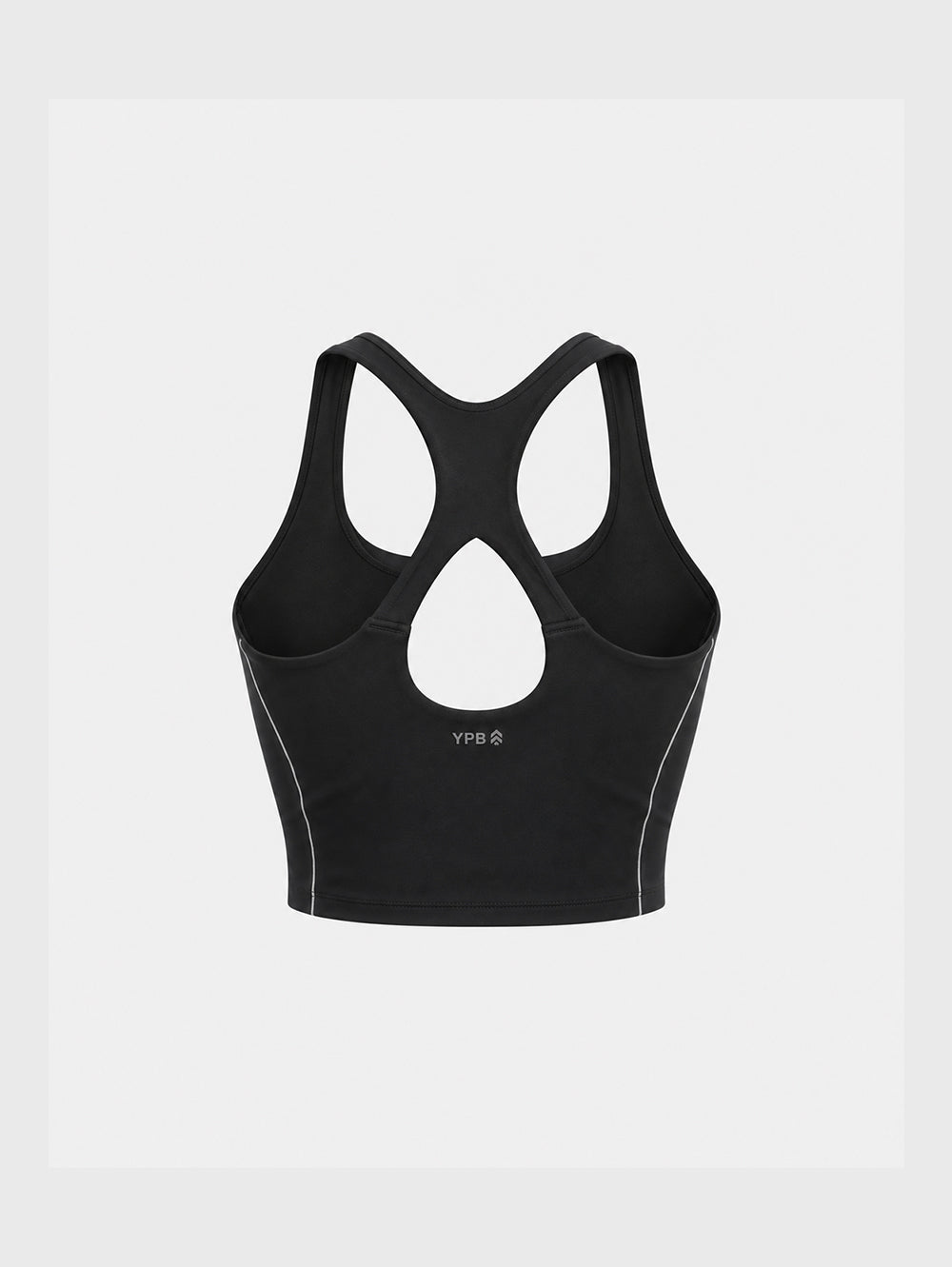BARRY'S X YPB BLACK SCULPTLUX MESH CROSSBACK TANK