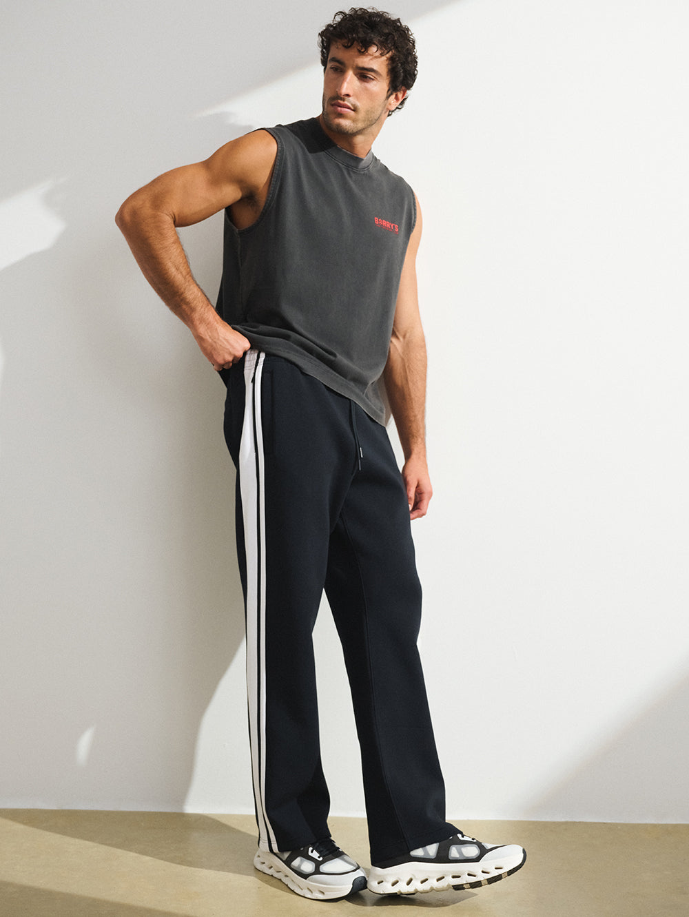 BARRY'S X YPB BLACK NEOKNIT MAX STRAIGHT LEG PANT