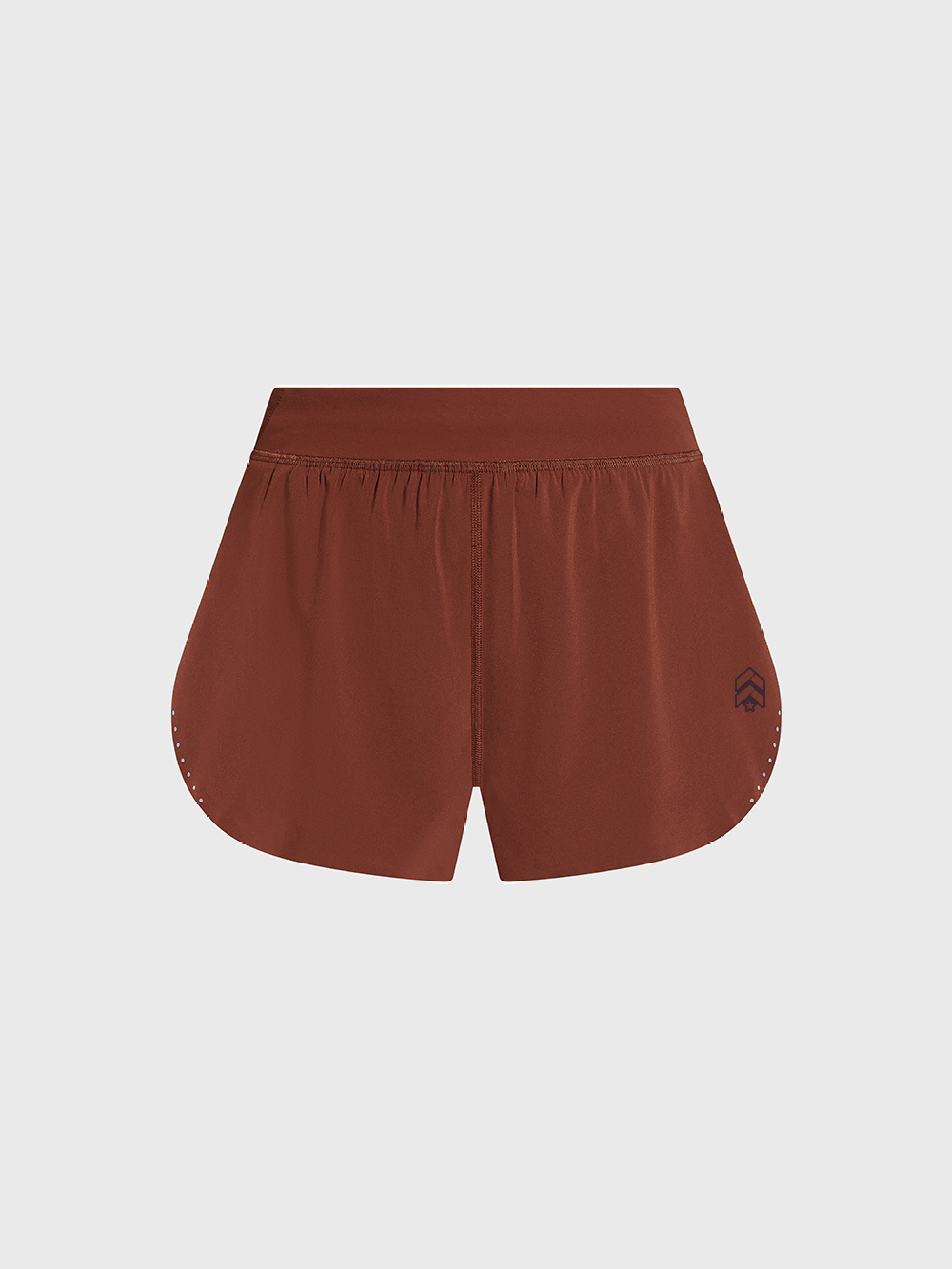LULULEMON CRANBERRY CHARM FAST AND FREE HR SPLIT SHORT 3"