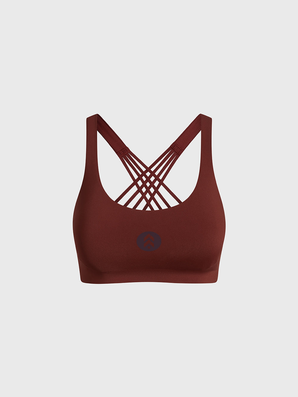 LULULEMON CRANBERRY CHARM FLEXY FLEX STRAPPY YOGA BRA A-C