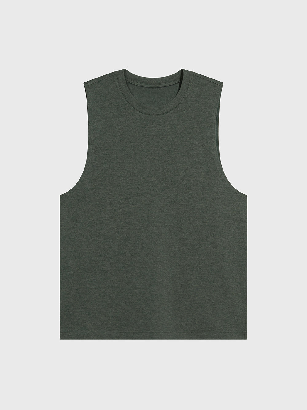 ALO CHARCOAL GREEN HEATHER CONQUER MUSCLE TANK