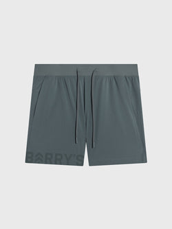 LULULEMON OIL GREY ZEROED IN LINERLESS SHORT 5"