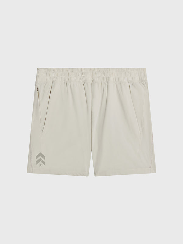 LULULEMON BONE PACE BREAKER LINERLESS SHORT 5"