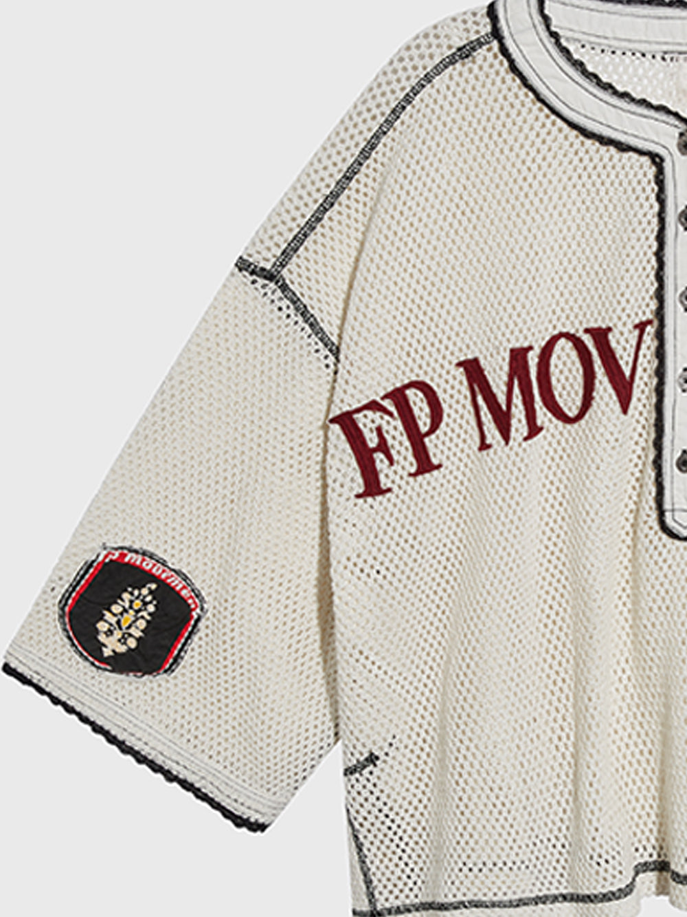 FP MOVEMENT X BARRYS IVORY CAMP OUT TEE