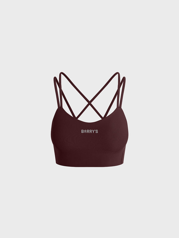 LULULEMON GARNET LIKE A CLOUD RIBBED LONGLINE BRA B-D