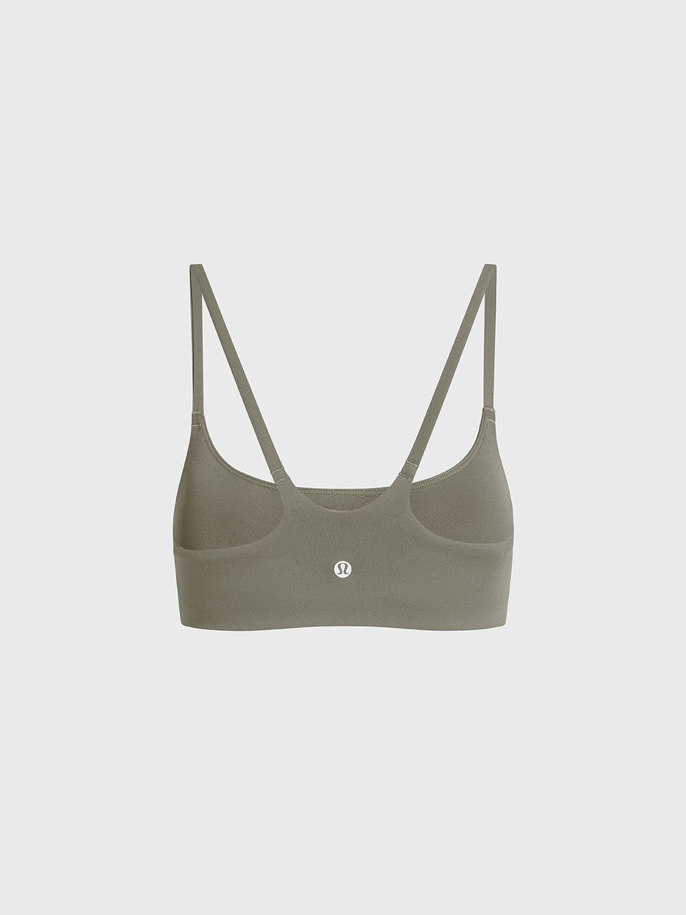 LULULEMON ASH GREY WUNDER TRAIN STRAPPY RACER BRA A/B