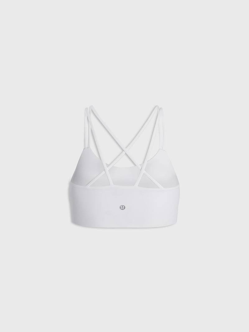 LULULEMON WHITE LIKE A CLOUD BRA LONGLINE
