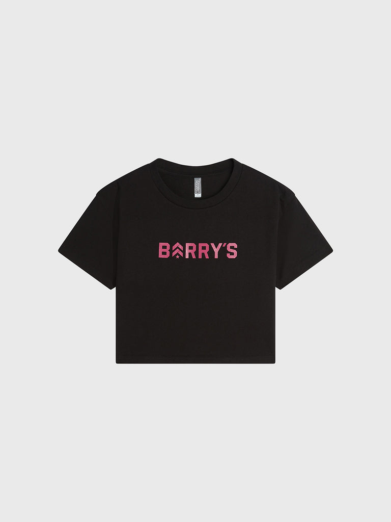 BARRY S BLACK CROP TEE Barry s Shop