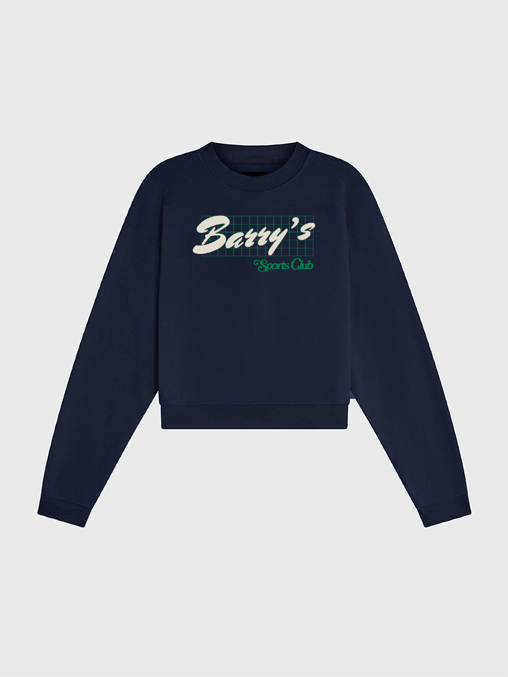 BARRY'S NAVY SPORT CLUB CROPPED CREW